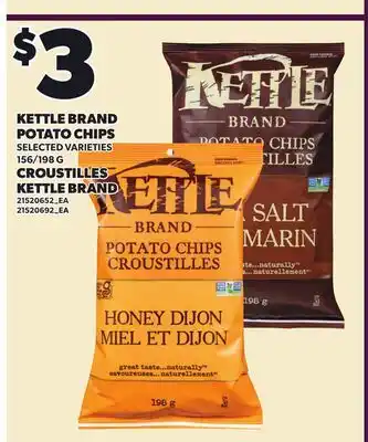 Independent City Market KETTLE BRAND POTATO CHIPS, 156/198 G offer