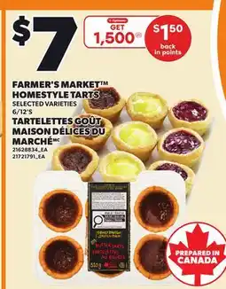 Independent City Market FARMER'S MARKET HOMESTYLE TARTS, 6/12'S offer