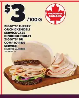 Independent City Market ZIGGY'S TURKEY OR CHICKEN DELI SERVICE CASE offer