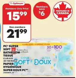 Independent City Market PC SUPER SOFT BATHROOM TISSUE offer