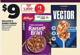 Independent City Market KELLOGG'S JUMBO CEREAL, 850 G-1.01 KG offer