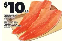 Independent City Market FRESH RAINBOW TROUT FILLETS offer