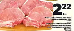Independent City Market PORK LOIN COMBINATION CHOPS SIRLOIN AND RIB PORTION offer