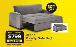Leon's Reena Pop up Sofa Bed - Grey offer