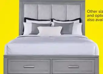 Leon's Silverstone 3-Piece Queen Storage Bed - Mist Grey offer