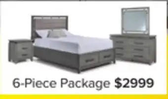 Leon's Chelsea 6-Piece Queen Storage Bed - Grey offer
