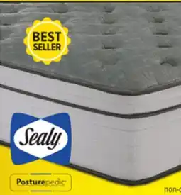 Leon's Sealy Posturepedic Correct Comfort 4 Firm Eurotop Queen Mattress offer