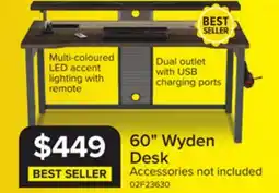 Leon's Wyden Desk - Rustic Brown offer