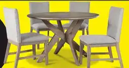 Leon's Sassari 5-Piece Dining Set - Taupe, Beige offer