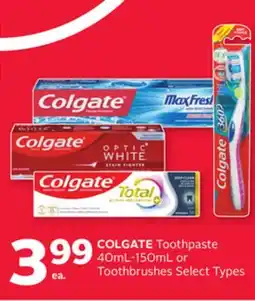 Rexall COLGATE Toothpaste 40ml-150ml or Toothbrushes offer