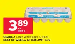 Rexall GRADE A Large White Eggs 12-Pack offer