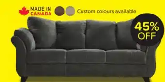 Leon's Avery Sofa - Charcoal offer
