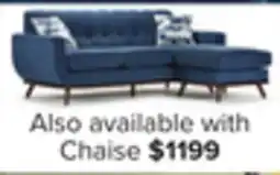 Leon's Ziva Chaise Sofa - Blue offer