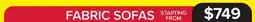 Leon's FABRIC SOFAS offer