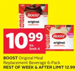 Rexall BOOST Original Meal Replacement Beverage 6-Pack offer