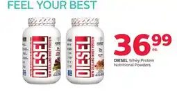 Rexall DIESEL Whey Protein Nutritional Powders offer