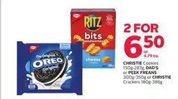 Rexall CHRISTIE Cookies, 150g-250g, DAD'S or PEEK FREANS, 300g-350g or CHRISTIE Crackers, 180g-386g offer