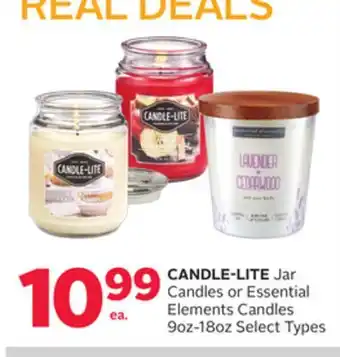 Rexall CANDLE-LITE Jar Candles or Essential Elements Candles offer