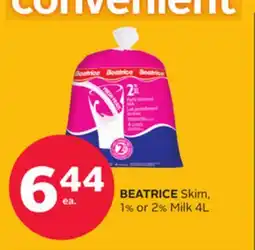 Rexall BEATRICE Skim, 1% or 2% Milk offer