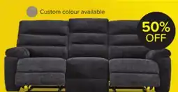 Leon's Lucie Reclining Sofa - Charcoal offer