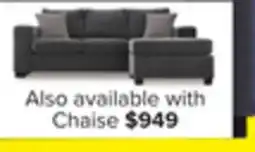 Leon's Fava Chaise Sofa - Grey offer