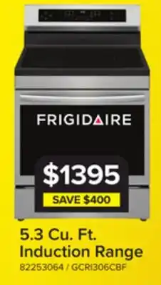 Leon's Frigidaire Stainless Steel 30 Freestanding Induction Range with Air Fry (5.3 Cu. Ft.) - GCRI306CBF offer