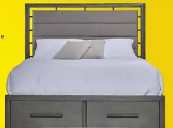 Leon's Chelsea 3-Piece Queen Storage Bed - Grey offer