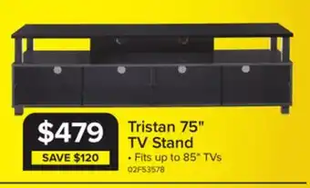 Leon's Tristan 75 TV Stand - Black offer