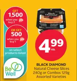 Rexall Natural Cheese Slices 240G or Combos 129G offer
