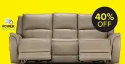Leon's Maxton Leather Power Reclining Sofa - Taupe offer