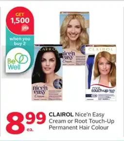 Rexall CLAIROL Nice'n Easy Cream or Root Touch-Up Permanent Hair Colour offer