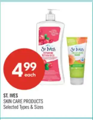 Shoppers Drug Mart ST. IVES SKIN CARE PRODUCTS offer