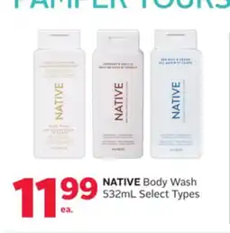 Rexall NATIVE Body Wash offer