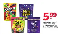 Rexall MAYNARDS Bagged Candy 308g-355g or CADBURY Bagged Chocolate 144g-200g offer