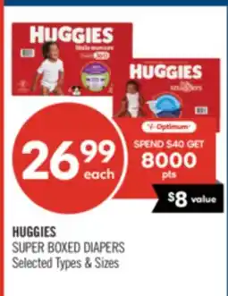 Shoppers Drug Mart HUGGIES SUPER BOXED DIAPERS offer