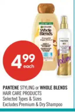 Shoppers Drug Mart PANTENE STYLING or WHOLE BLENDS HAIR CARE PRODUCTS offer