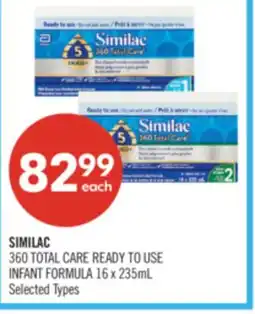 Shoppers Drug Mart SIMILAC 360 TOTAL CARE READY TO USE INFANT FORMULA offer