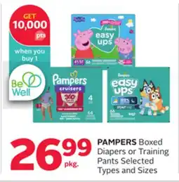 Rexall PAMPERS Boxed Diapers or Training Pants offer