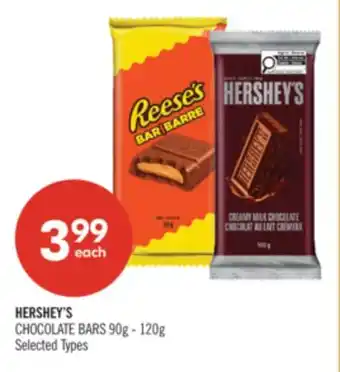 Shoppers Drug Mart HERSHEY'S CHOCOLATE BARS 90g - 120g offer
