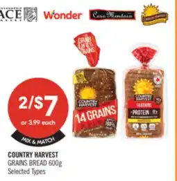 Shoppers Drug Mart COUNTRY HARVEST GRAINS BREAD offer