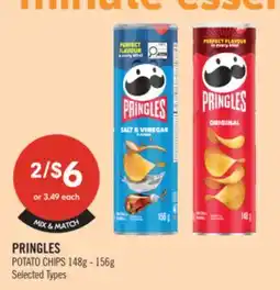 Shoppers Drug Mart PRINGLES POTATO CHIPS 148g - 156g offer