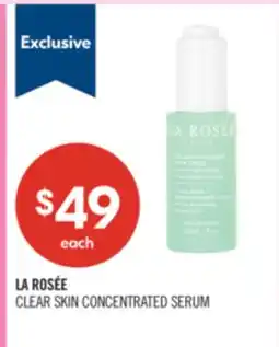 Shoppers Drug Mart LA ROSÉE CLEAR SKIN CONCENTRATED SERUM offer