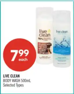 Shoppers Drug Mart LIVE CLEAN BODY WASH offer