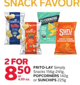 Rexall FRITO-LAY Simply Snacks 156g-241g, POPCORNERS 142g or SUNCHIPS 225g offer
