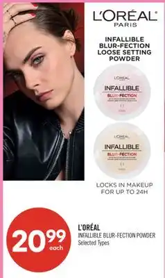 Shoppers Drug Mart L'ORÉAL INFALLIBLE BLUR-FECTION POWDER offer