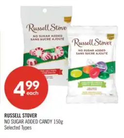 Shoppers Drug Mart RUSSELL STOVER NO SUGAR ADDED CANDY offer