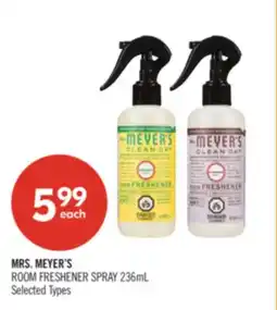 Shoppers Drug Mart MRS. MEYER'S ROOM FRESHENER SPRAY offer