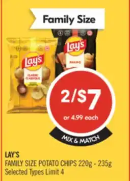 Shoppers Drug Mart LAY'S FAMILY SIZE POTATO CHIPS offer