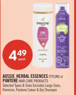 Shoppers Drug Mart AUSSIE, HERBAL ESSENCES STYLING or PANTENE HAIR CARE PRODUCTS offer