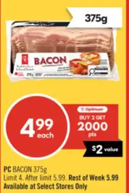 Shoppers Drug Mart PC BACON offer